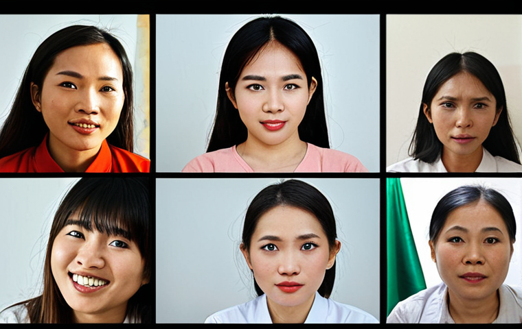 **Prompt:** A vibrant, diverse group of Vietnamese professional translators and interpreters collaborating dynamically. The scene should show them in a modern, inclusive online community setting, with elements like screens displaying collaborative documents, video calls, and forum discussions. Focus on their engaged expressions, showing a sense of shared knowledge, mentorship, and mutual support. Emphasize the warmth of the community and the rapid exchange of practical experience, with subtle nods to Vietnamese cultural context in their appearance or implied environment. The overall mood should be bright, empowering, and knowledge-rich.